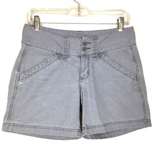 The North Face | Gray Cotton Twill Double Button Shorts